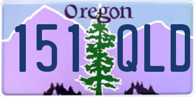 OR license plate 151QLD