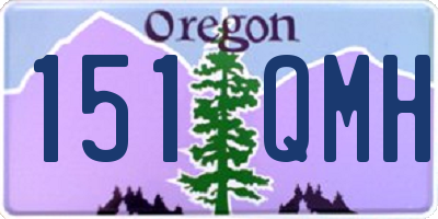 OR license plate 151QMH