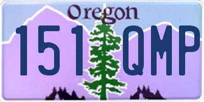 OR license plate 151QMP