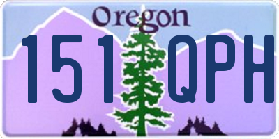 OR license plate 151QPH