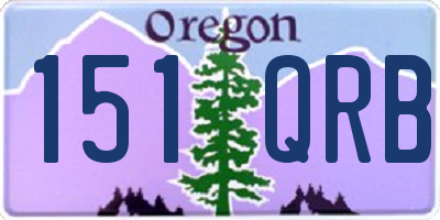 OR license plate 151QRB