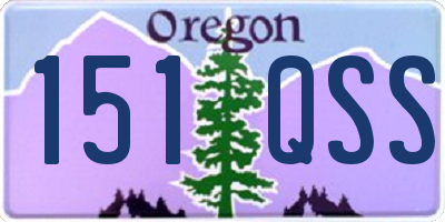 OR license plate 151QSS