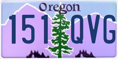 OR license plate 151QVG
