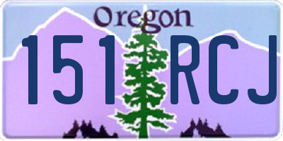 OR license plate 151RCJ