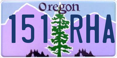 OR license plate 151RHA