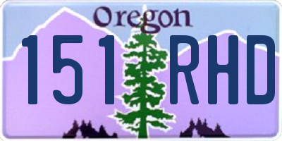 OR license plate 151RHD