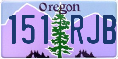 OR license plate 151RJB