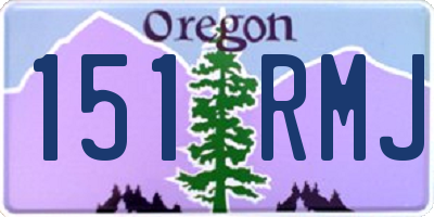 OR license plate 151RMJ