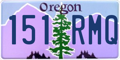OR license plate 151RMQ