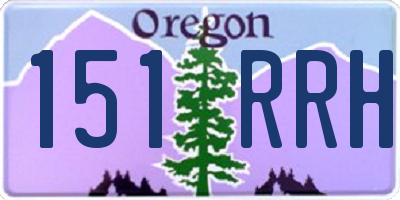 OR license plate 151RRH