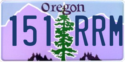 OR license plate 151RRM