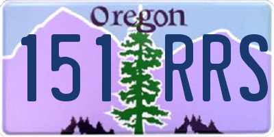 OR license plate 151RRS