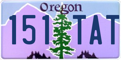 OR license plate 151TAT