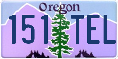 OR license plate 151TEL