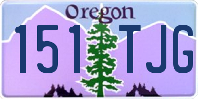 OR license plate 151TJG