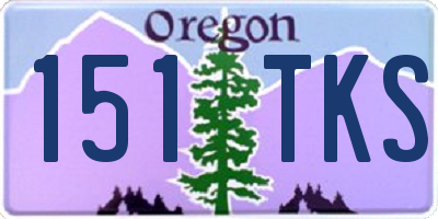 OR license plate 151TKS