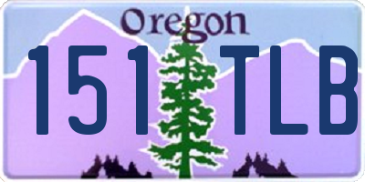 OR license plate 151TLB