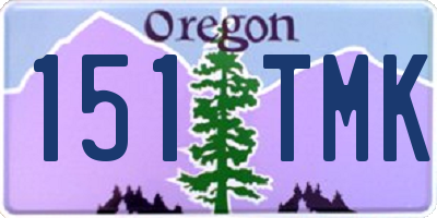 OR license plate 151TMK