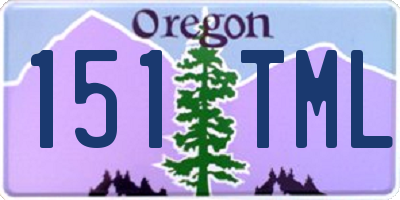 OR license plate 151TML