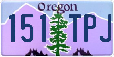 OR license plate 151TPJ