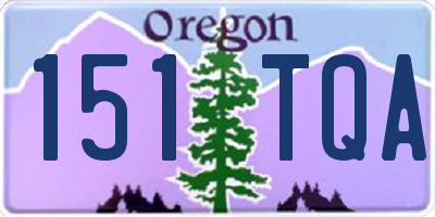OR license plate 151TQA