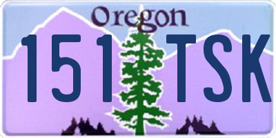 OR license plate 151TSK