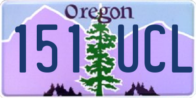 OR license plate 151UCL