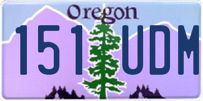 OR license plate 151UDM