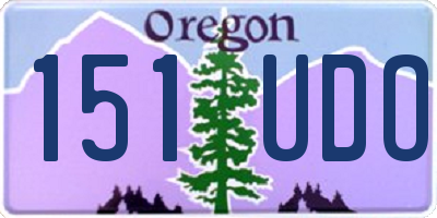 OR license plate 151UDO