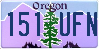 OR license plate 151UFN