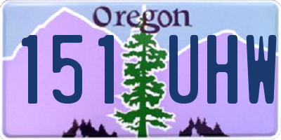 OR license plate 151UHW