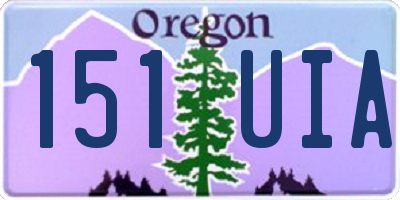 OR license plate 151UIA