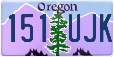 OR license plate 151UJK