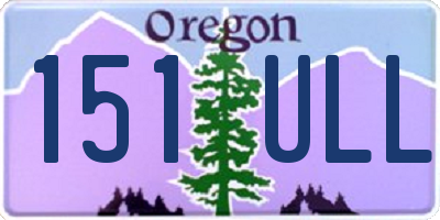 OR license plate 151ULL