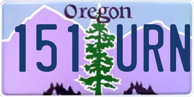 OR license plate 151URN