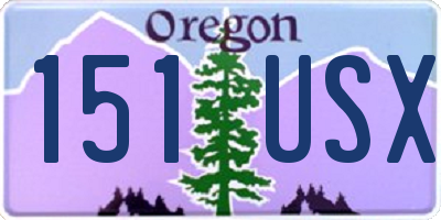 OR license plate 151USX