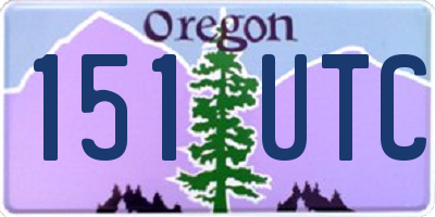 OR license plate 151UTC