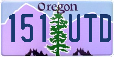 OR license plate 151UTD