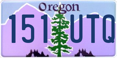 OR license plate 151UTQ