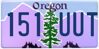 OR license plate 151UUT