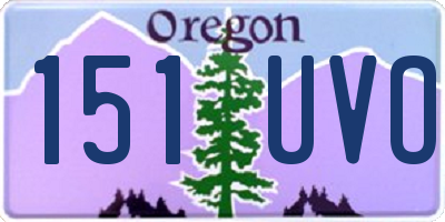 OR license plate 151UVO