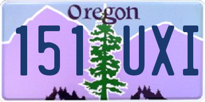OR license plate 151UXI