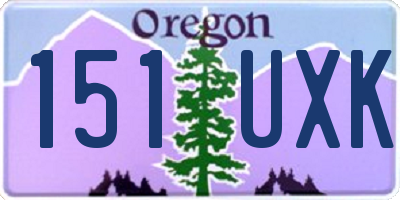 OR license plate 151UXK