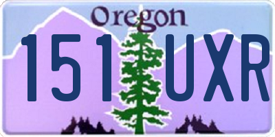 OR license plate 151UXR