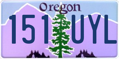 OR license plate 151UYL