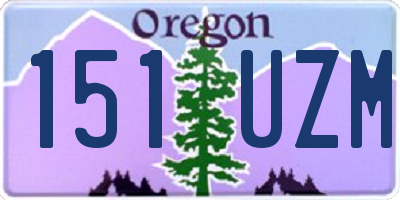 OR license plate 151UZM