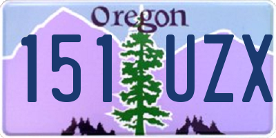 OR license plate 151UZX