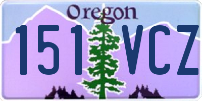 OR license plate 151VCZ