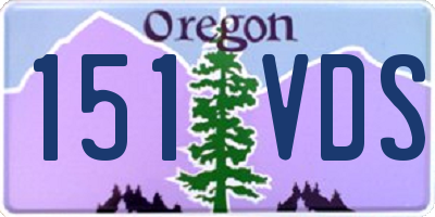 OR license plate 151VDS