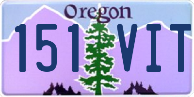 OR license plate 151VIT